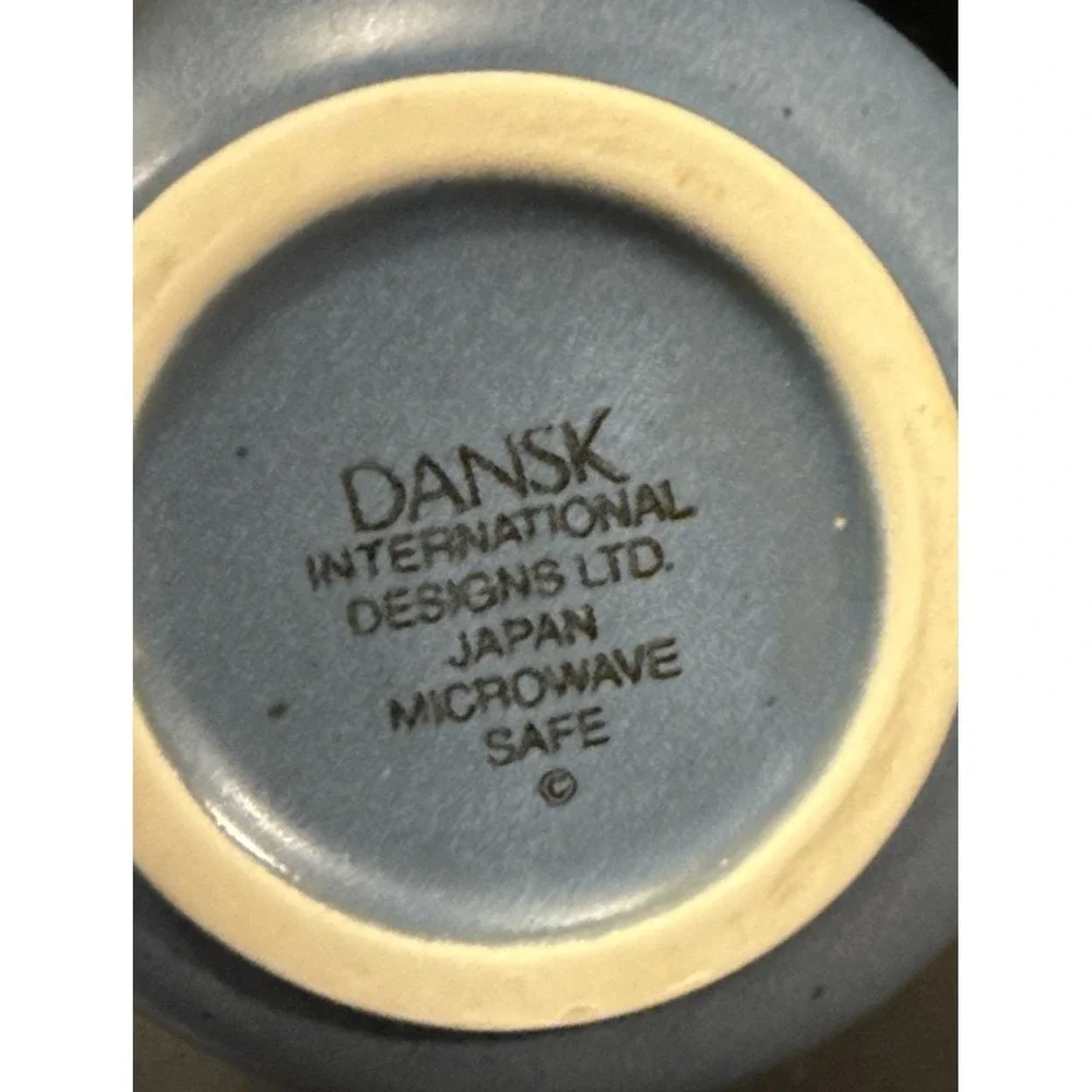 Dansk‎ Mesa Sky Blue Sugar Creamer Set Southwestern Aztec Vintage